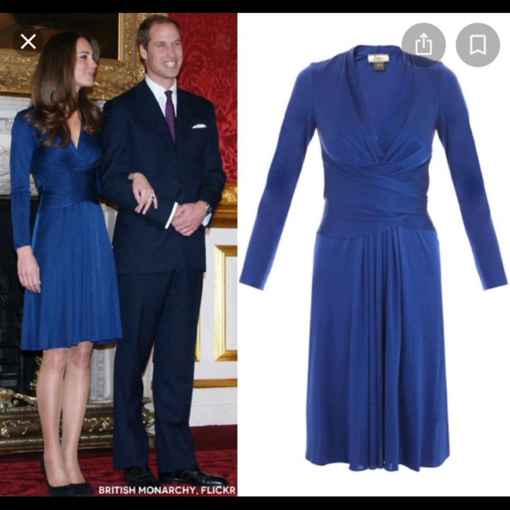 Kate Middleton Issa London Teal Dress